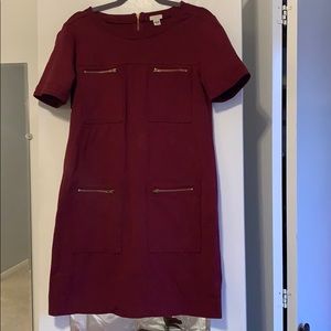 J Crew Gold Zipper Dress